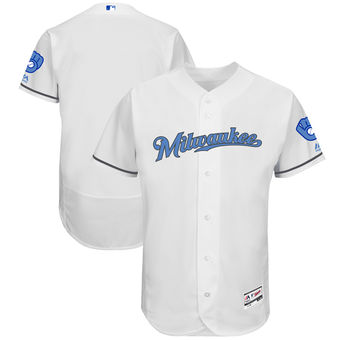 Men's Milwaukee Brewers Flex Base Custom Jersey MLBC0164